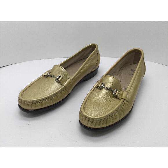 SAS Metro Loafer Gold 7N Womens Comfort Shoes New - Picture 6 of 10